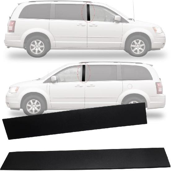 926-446 B Pillar Trim Door Molding For Front Passenger Driver Side Windshield Outer Compatible With 2008-2016 Chrysler Town & Country 2008- Dodge