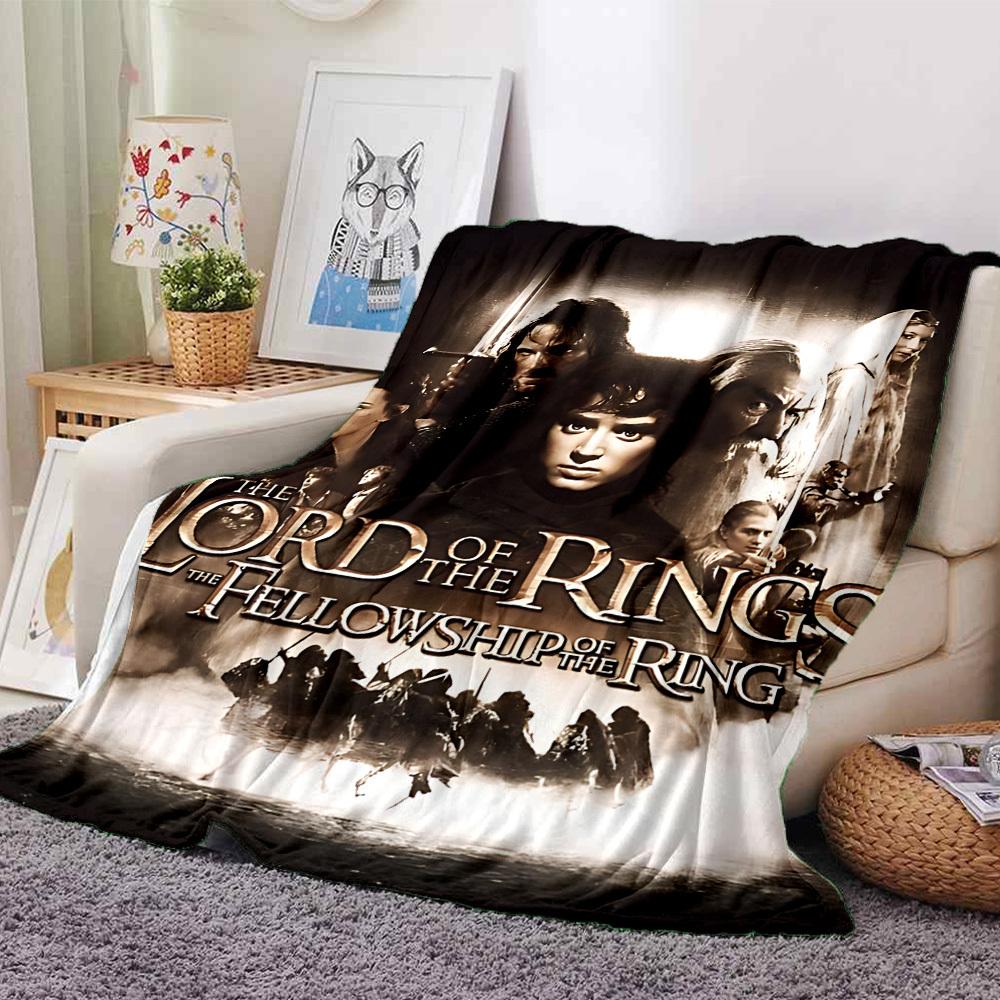 

1pc Lord of the Rings Fellowship of the Ring Flannel Blanket Soft Warm Throw for Home, Office, Travel, All-Season Cozy Bedding GiftL1138 80cmx120cm(31inx47in)