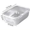 6Pcs with Lid Preservation Box Convenient Food Grade Sealed Box Stainless Steel Food Plate  Kitchen