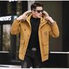 Parka de Inverno Masculina - Espessa, Quente, Jaqueta de Penas de Pato com Capuz e Gola de Pele de Raposa Removível