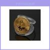 Moneda Conmemorativa Metálica Edición Coleccionista de Bitcoin Con Grabado Personalizado Para Regalo y Promoción