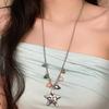 Dreamy Retro Ocean Star Pendant Necklace Niche Personality Neckwear Long Collarbone Chain Fashionable Light Luxury