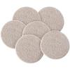 Bulk Hardware Round Felt Adhesive Pads, 50 X 4 Mm, Set of 6 Pieces - BH01177