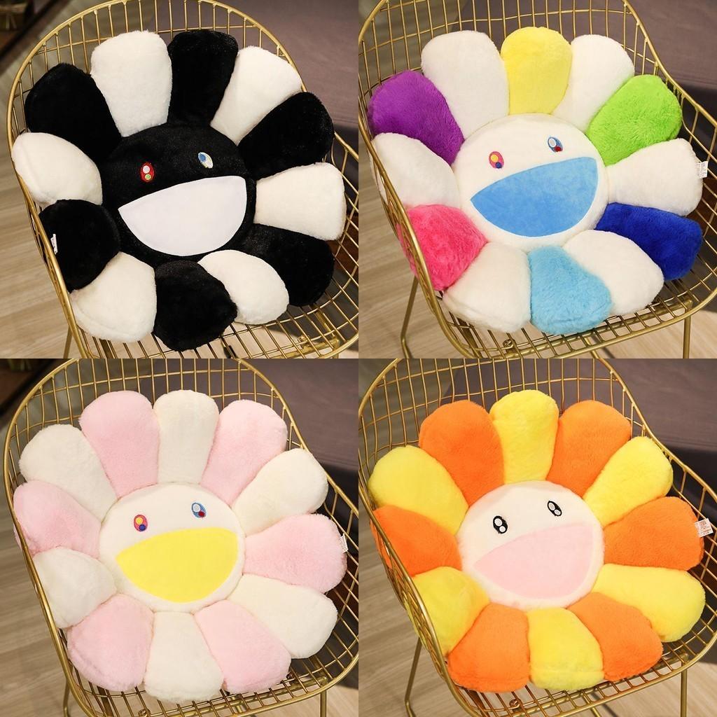 Colorful Takashi Murakami Rainbow Flower Pillow Plush Soft Toy For Kids And Collectors