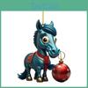 Adorable Acrylic Horse Christmas Tree Decoration For Natal Family Festivities