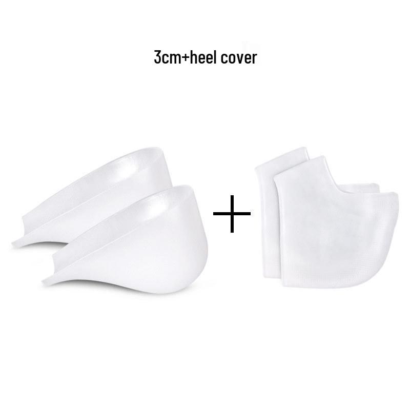 Silicone Invisible Height-Boosting Shock-Absorbing Heel Pads for Socks