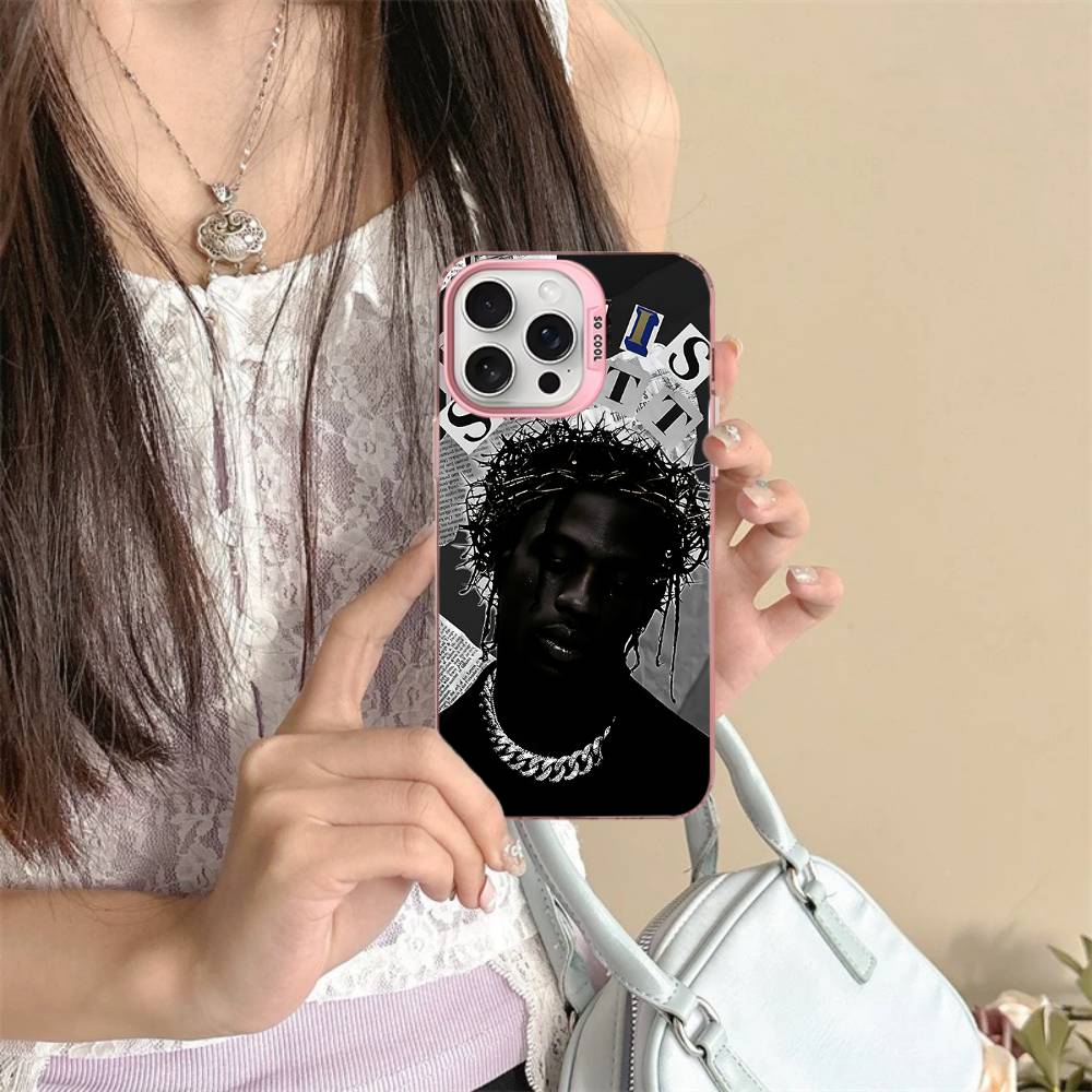 T-Travis S-ScottS Singer Phone Cover For IPhone 16 15 14 13 12 11 17 Pro Max Plus Color Silver Shell