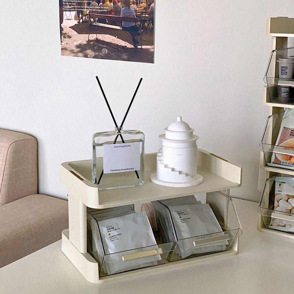 Multi-layers Storage Drawer Rack Multifunction Space Saving Display Storage Box Eco-friendly Material Transparent