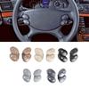2pcs Car Front Steering Wheel Button Rubber Cover Trim For Benz E W211 2006-2008