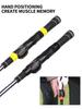 Golf Club Grip Corrector Sleeve for Beginners - Indoor/Outdoor Training Tool