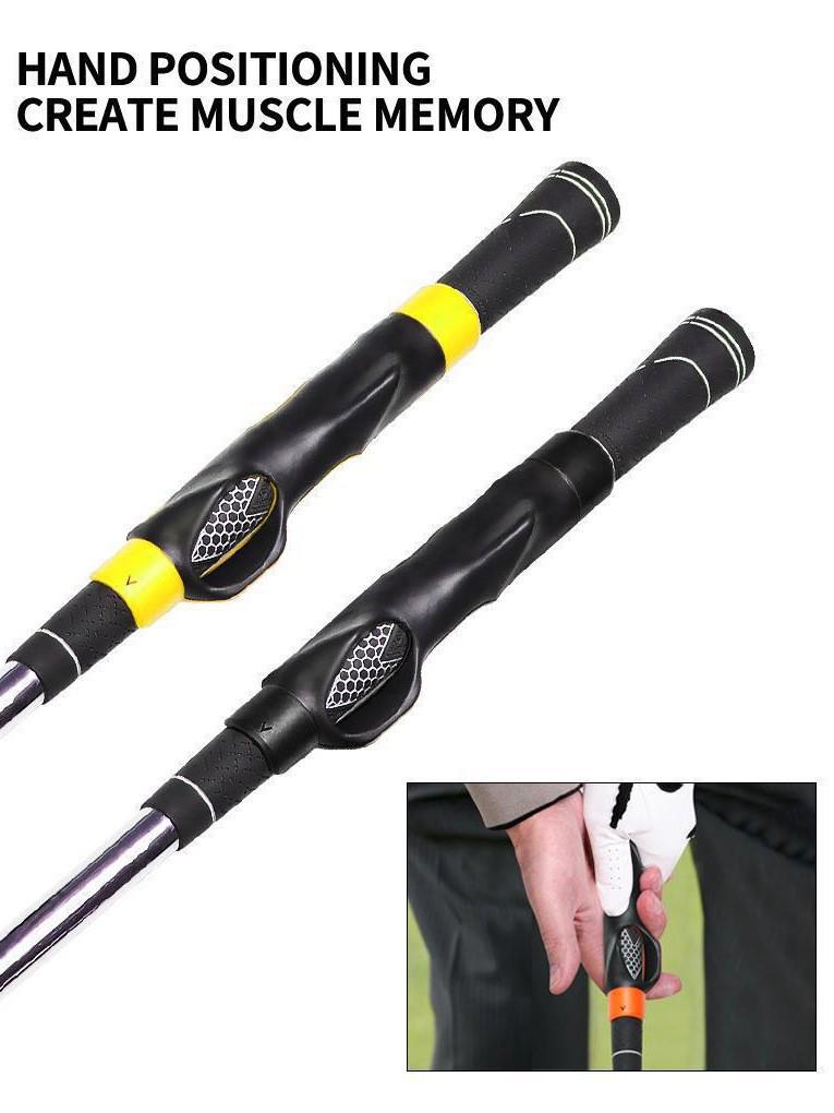 Golf Club Grip Corrector Sleeve for Beginners - Indoor/Outdoor Training Tool