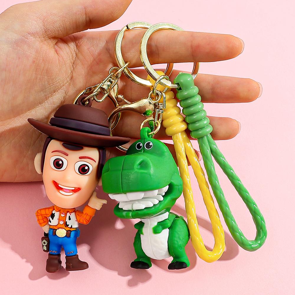 New Anime Buzz Lightyear Toy Story Action Figures Keychain Figure 3D Doll for Bag Car Decoration Birthday Key Chain Gift