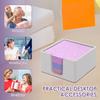 4Pcs Sticky Note Holder Silicone Memo Pad Dispenser Practical Self Stick Note Pad Organizer for Office Desk Home Accessories