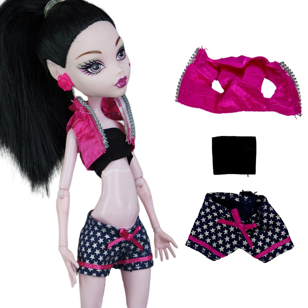 Random 5 Set 27cm Doll Clothes For 10.5 Inch Doll Dress 11" Mst High Dolls Skirt  Cosplay Collection Gothic Miniature Items