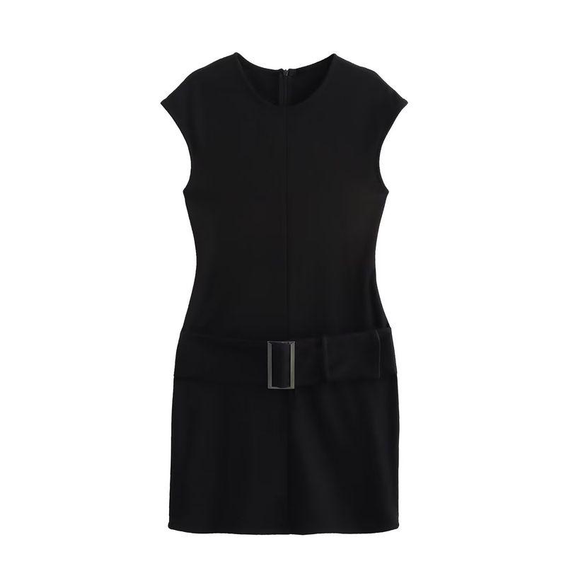 Jnleaog Autumn New Women's Clothing Fashion Style French Style with Belt Double-Sided Cloth Dress 0264870