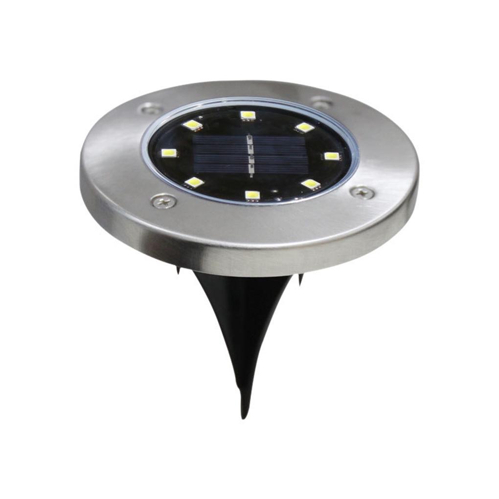 8LED Solar Power Buried Ground Light Outdoor Lawn Path Garden Yard Decking Lamp