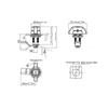 Easy Installation With 2 Keys Cylinder Cam Lock Tubular Tubular Cam Lock Cabinet Lock Toolbox