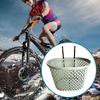 Bicycle Basket Strong Large Capacity Hollowed-out Plastic Basket Multifunctional Item Storage Removable Folding Bike Organizer Front Basket Cycling