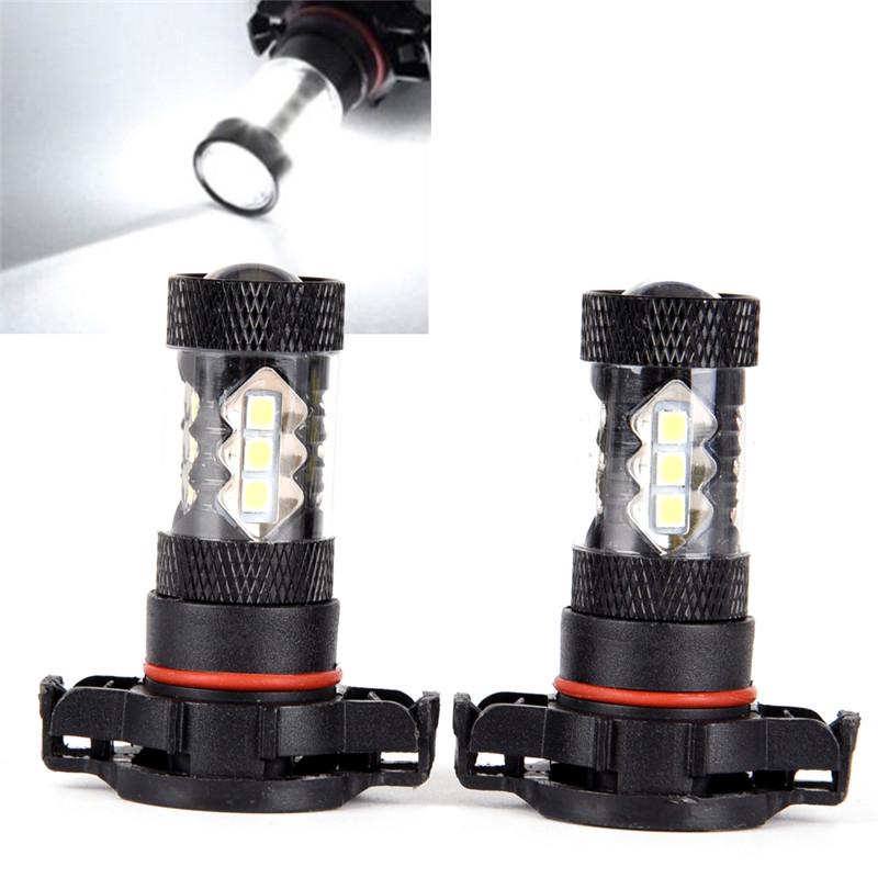 2X Psx24W H16 5202 Super White 160W Led 144 Smd Bulb Fog Light Driving Lamp Drl