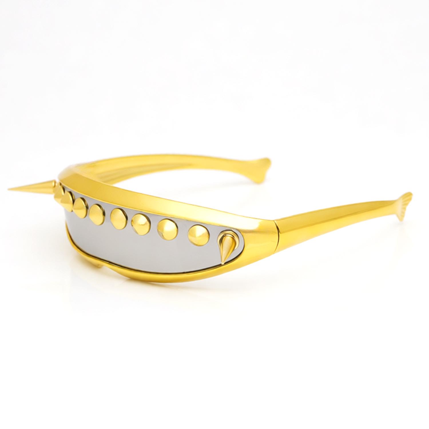 

Futuristic Cyber Punk Metal Spike Party Glasses