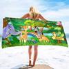 Cartoon Zoo Series Seaside Vacation Beach Towel Swimming Bath Towel Sports Towel