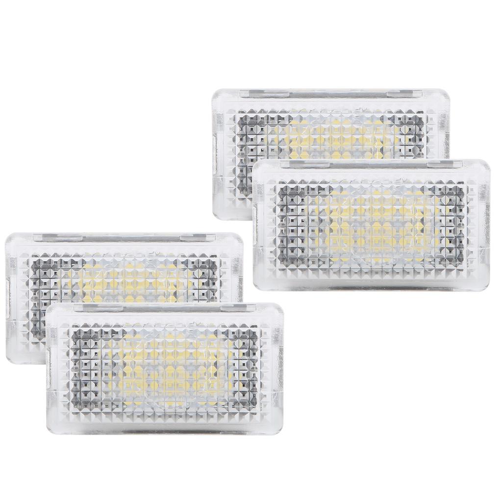 4 Stück Auto Fußraumleuchte Ultra Helle Atmosphärenlampe Ersatz für Tesla Model 3 2018‑2021Weiß