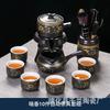 Home Tea Set: Anti-Scald Teapot, Ceramic Gongfu Cups, Stone Mill Semi-Automatic Brewer