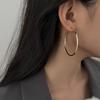 Exaggerated Hoop Earrings, Simple and Versatile Ear Cuffs, Oversized Earrings