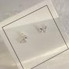 Symphony flash diamond small butterfly stud earrings women's earrings earrings niche versatile design earrings