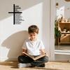 Durable Metal Cross Wall Art for Teen Boys Room Motivational Son of God Sign Christian Decor