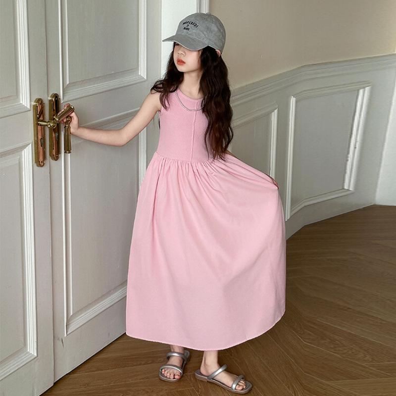 2026 Stylish Summer Princess Dress for Big Kids – Long Girls' Skirt