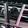 1 Stück Neuer Glitzernder Imitationsdiamant Auto Handyhalter Stilvoll & Niedlich Dual-Funktions Lüftungsschlitzhalterung 360° Drehbarer Autoständer für Dam