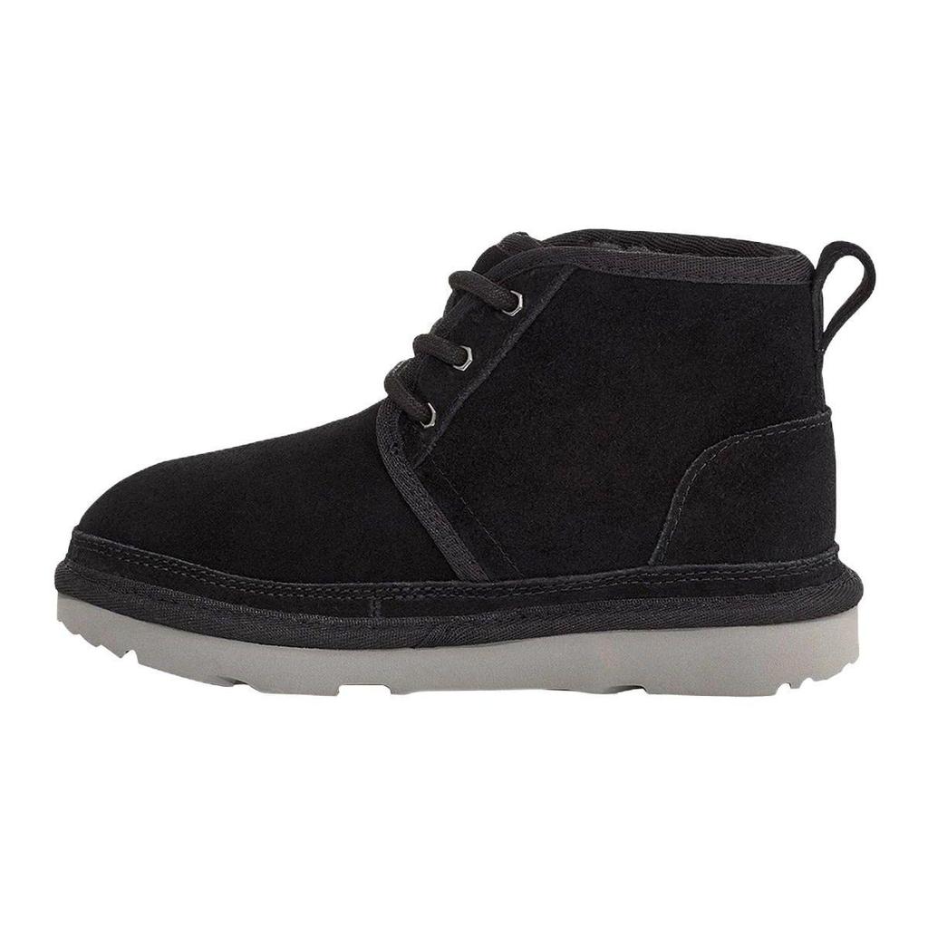 UGG Kids Neumel Graphic Outline Black Grey Suede 1130787K-BGSD