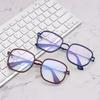 Women Big Frame Korean Style Anti-radiation Anti Blue Light Glasses Computer Goggles Office Glasses