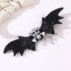 2Pcs Halloween Skull Bat Hair Accessories Lightweight Fabric Design For Costume Parties And Everyday Wear