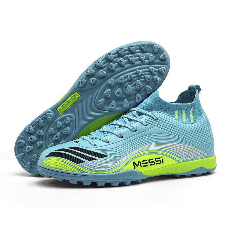New High-Top Football Shoes Men'S Wear-Resistant Long Nails Broken Nails Adult Students Youth Game Training Sports Shoes