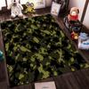 Armee Militär Camouflage Muster Teppich in Grün- und Schwarztönen 1 Teppich für Dekoration Geeignet für die Verwendung als rutschhemmend 1 für 1 Zimmer und Schlafzimmer Sofas