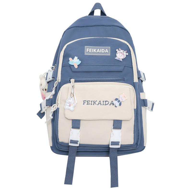 Cute Double Shoulder Backpack for Girls: Ideal for Elementary, Middle, and High School Students