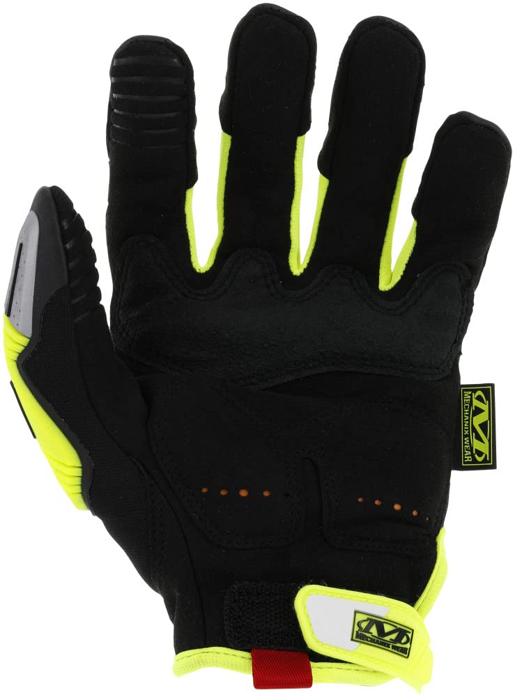 Mechanix Wear M-Pact SMP-C91-009 Hi-Viz Gloves, Fluorescent,EN388 Rating: 4X43EP, ANSI Cut A5, Washable, M Size, Yellow