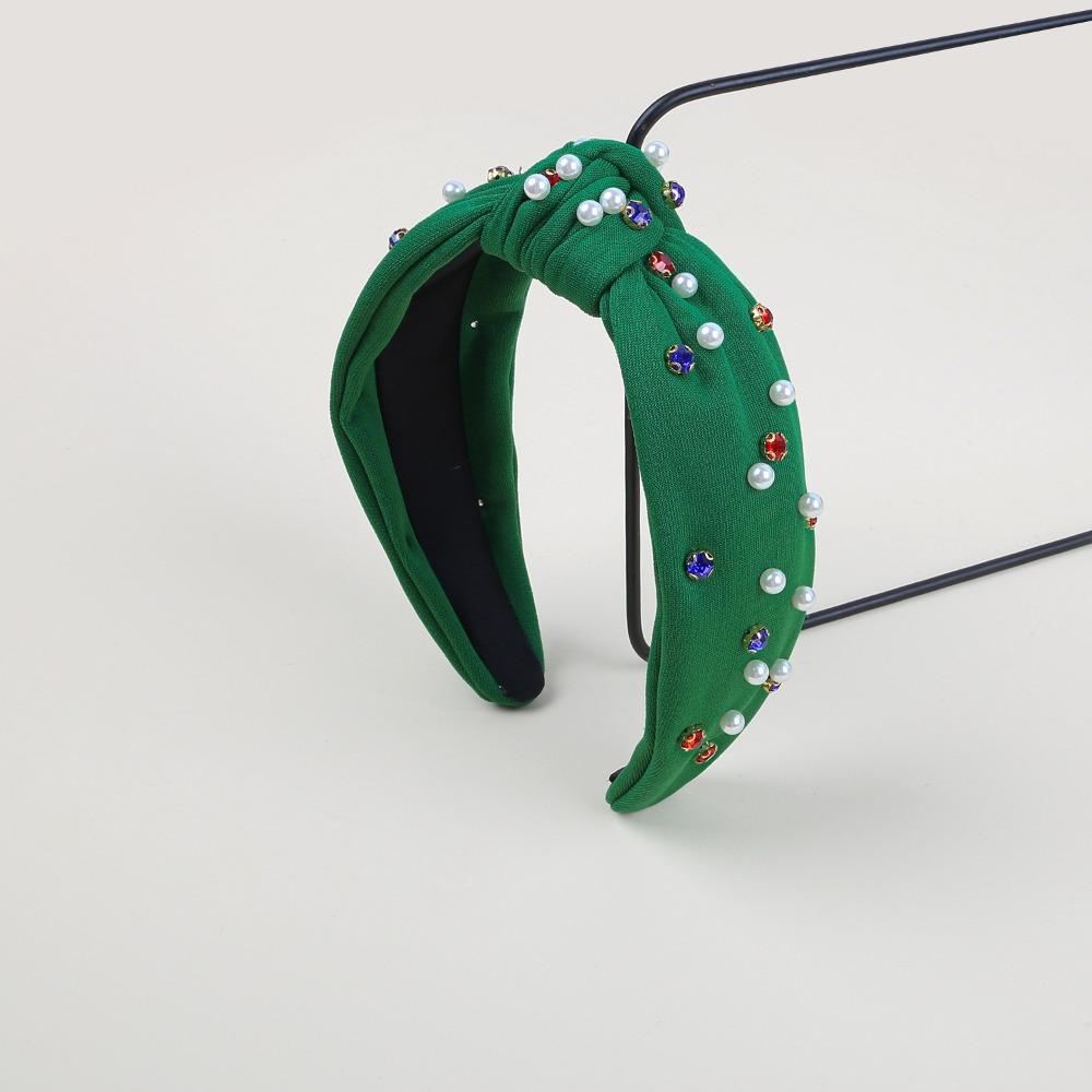 Crystal Bow Headband Wide Pearl Headbands Fashionable Rhinestone Headband  Hair Accessories