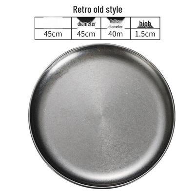 Wutuo Vintage Korean Style Stainless Steel Tray
