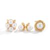 Baroque Metal & Pearl Ring Set: European-American Style