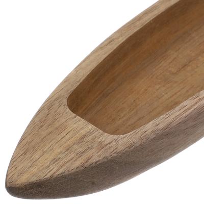Wooden Boat Decor Unfinished Boat Natural Wooden Boat Craft Fishing Boat Model Statues Ornaments Outdoor Garden Decor
