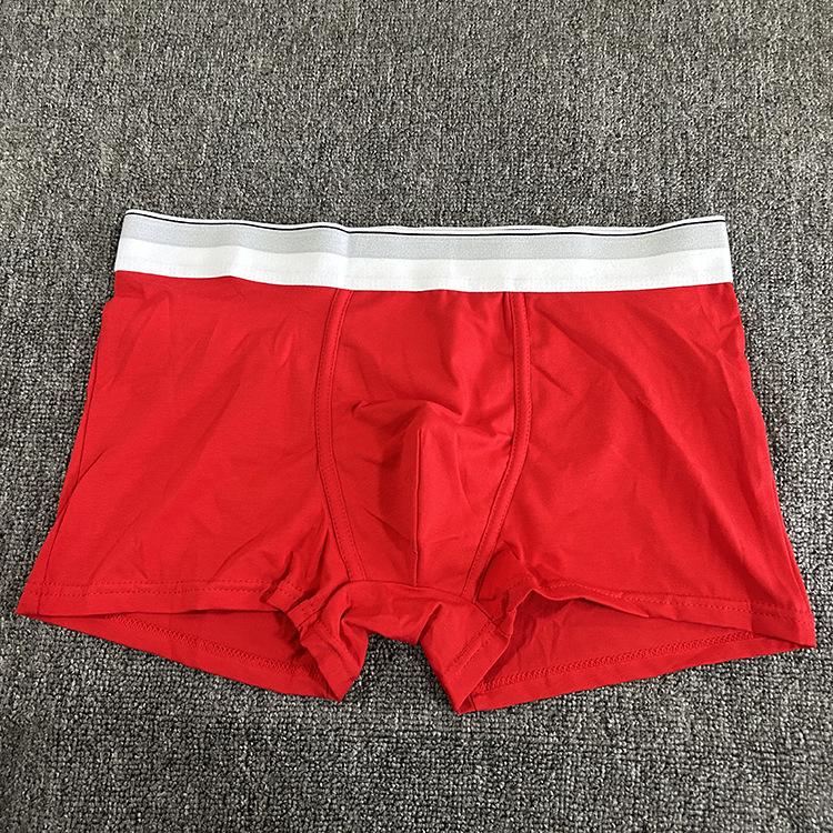 Men s Cotton Breathable Trendy Brand Underwear - Casual Style Boxer Briefs L