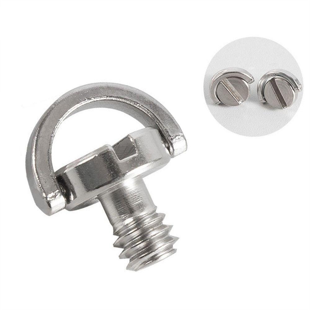 

Fixed Adapter Quick Release Silver For DSLR 1/4 Inch Screw Tripod Screw Camera Screw D-Ring Screw LS092
