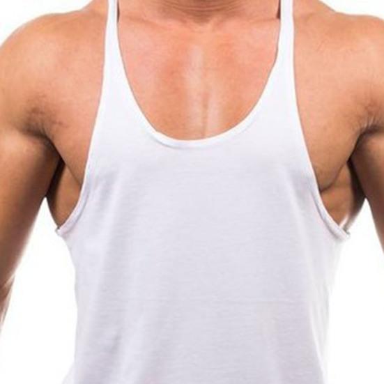 Kamizelka Fitness z Okrągłym Dekoltem, Jednolity Kolor, Oddychająca, Bez Rękawów, Luźny T-shirt, Odzież do Kulturystyki, Streetwear