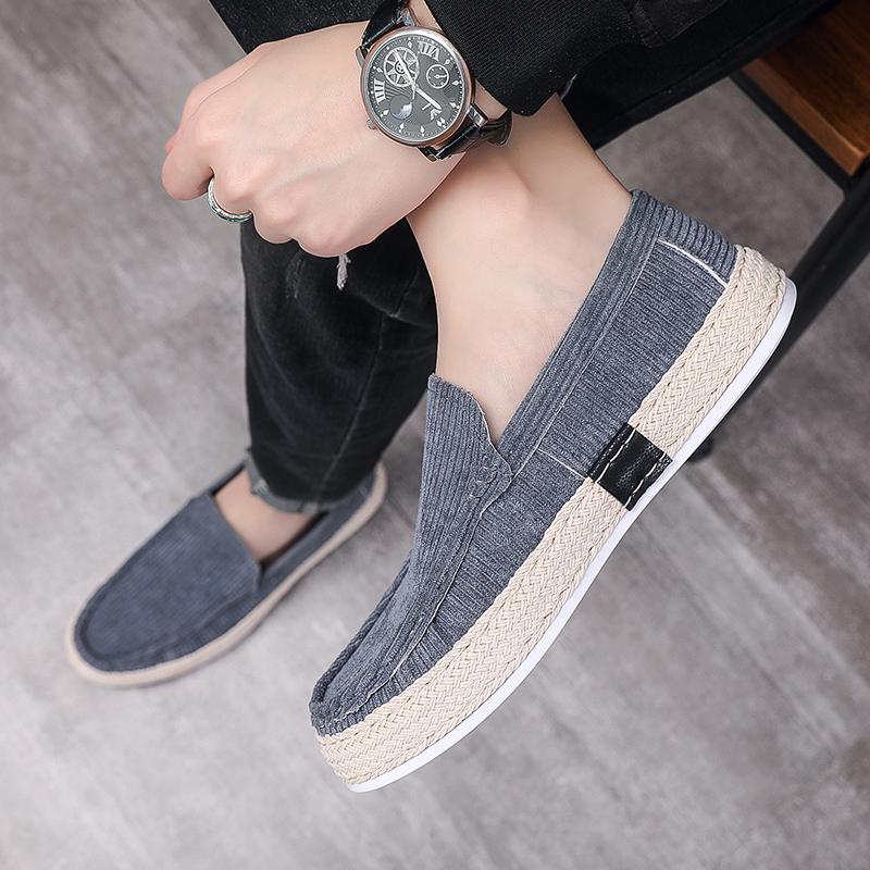 Fashion Casual Shoes for Men Fashion Men's Cloth Shoes Loafers New Comfortable Soft Male Board Shoes Hard Wearing Men's Flats Chaussure