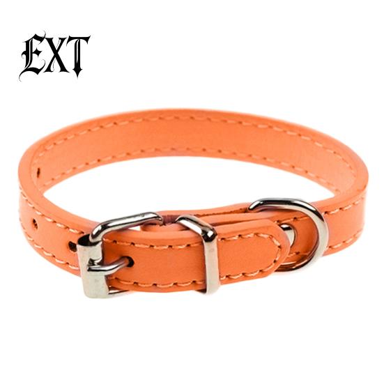 Kunstleder, reine Farbe, niedliches Halsband für Hunde, Haustiere, Katzen, Welpen, verstellbare Schnalle