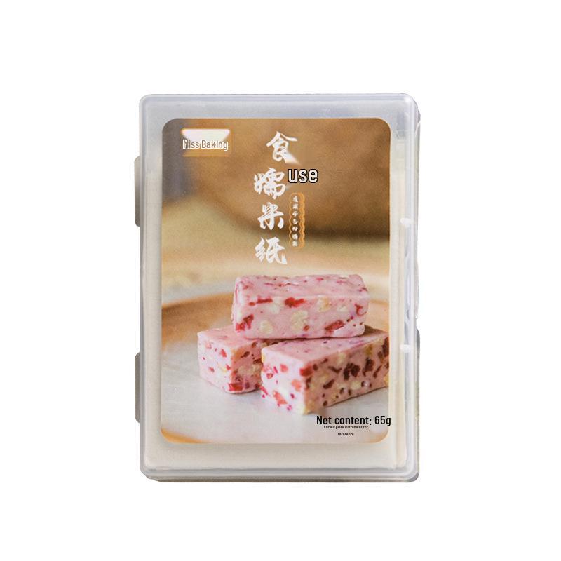 Doce de Rocha Baga de Pilriteiro Nougat Papel de Arroz Comestível 500 Folhas para Assar