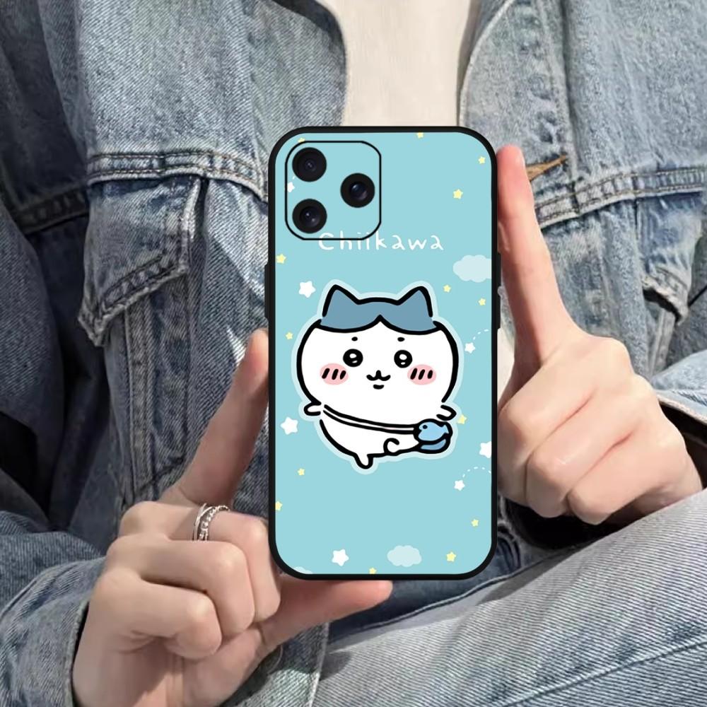 C-Chiikawa H-Hachiware Phone Case For Xiaomi 10 12 Poco M3 X3 Nfc Redmi 10 11S Lite Ultra 4G 5G Black Soft Shell